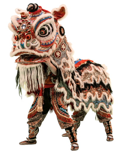 León representando la danza del León simbólica de China